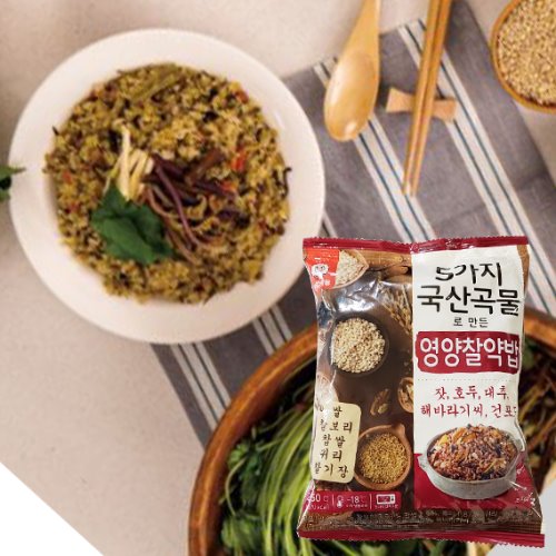 [이제이푸드스토리] 5가지 국산 곡물로 만든 영양찰약밥 250g 천일식품